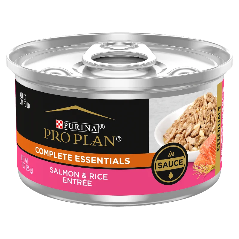    - Cat food for spayed/neutered cats  Pro Plan Cat Food Can Adult Complete Essentials Salmon & Rice Entrée