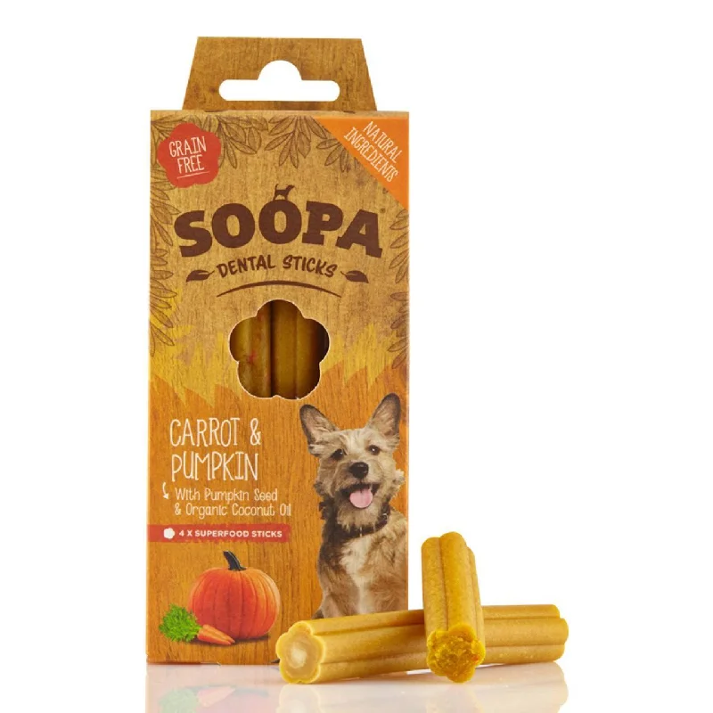 - Dog food improves immunitySoopa Pumpkin & Carrot Dental Sticks Dog Treats 100g