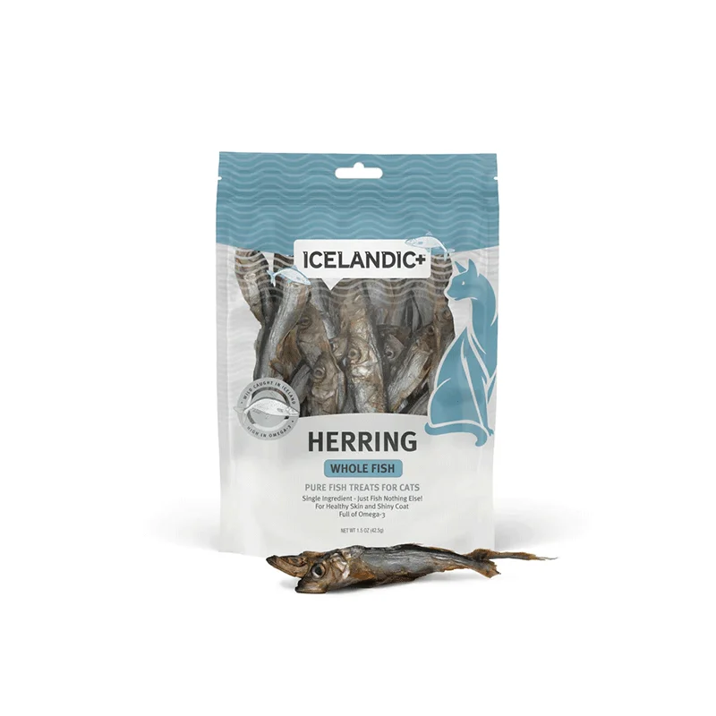  . **Functional Cat Food**  Icelandic Herring Whole Fish Cat Treat