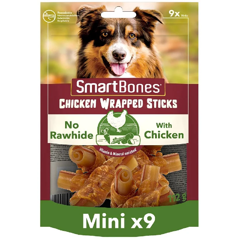 -Grain-free dog food recommendationSmartBones 9 Mini Chicken Wrapped Rawhide Free Sticks Dog Treats 9 per pack